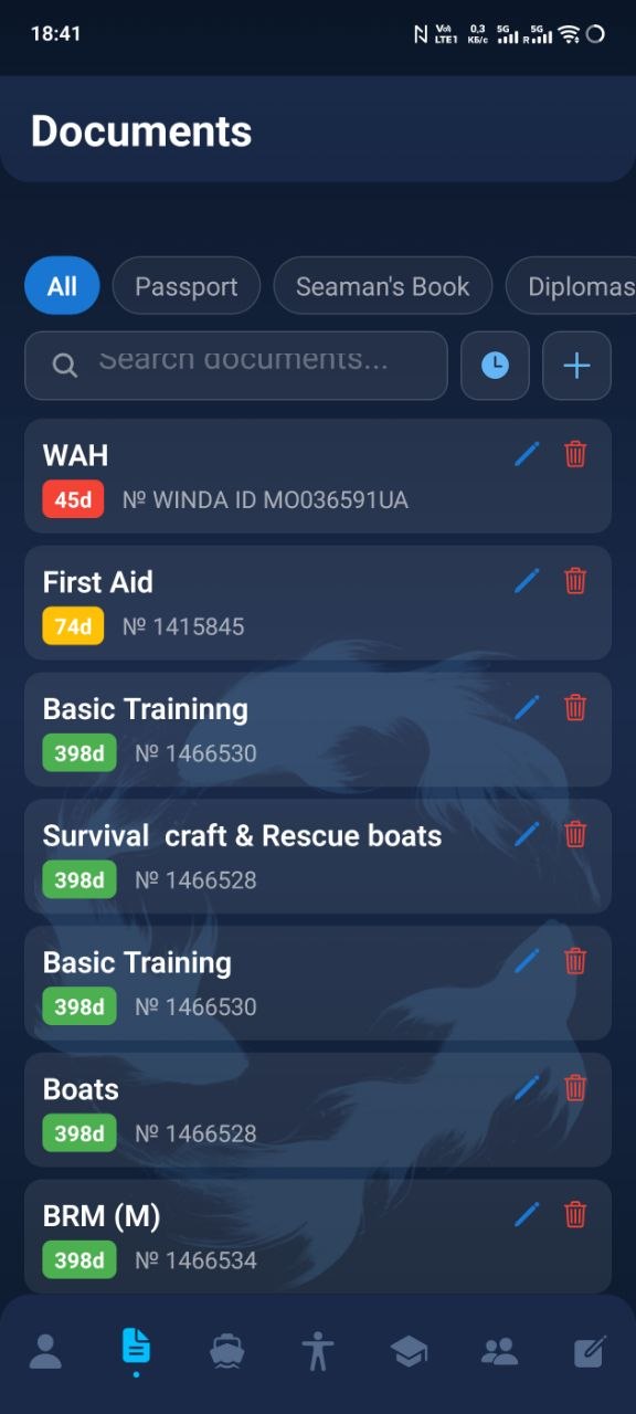 Seafarer Documents Manager